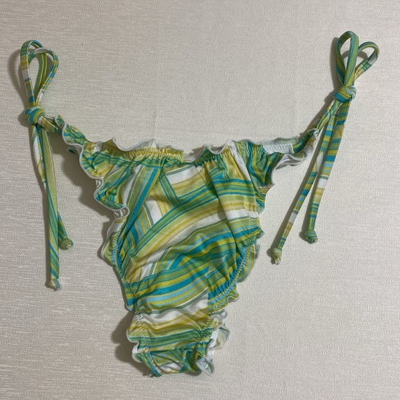 L*SPACE Women's ROGER BOTTOM BITSY String Bikini Bottom Size L - Picture 4 of 6